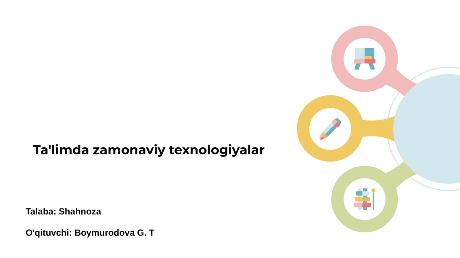 Zamonaviy ta'limda texnologiyalar