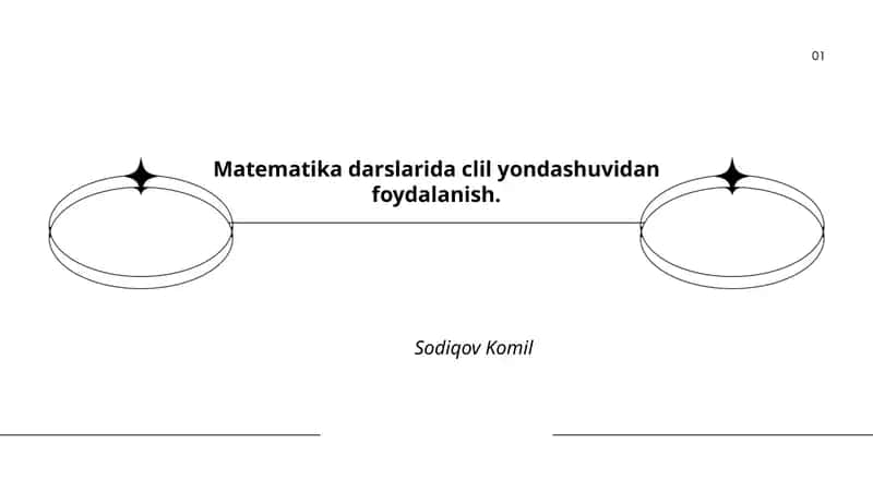Matematika darslarida clil yondashuvidan foydalanish