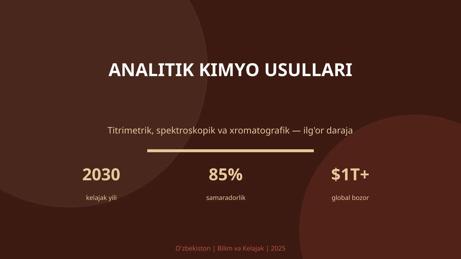 analitik kimyo usullari