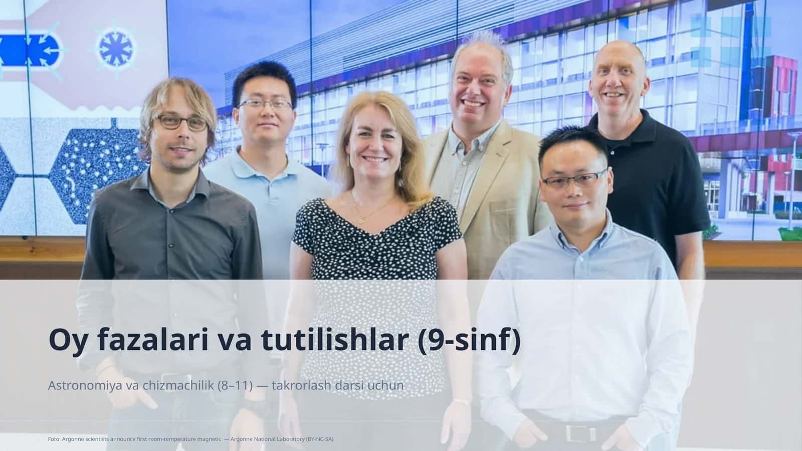 Oy fazalari va tutilishlar (9-sinf)