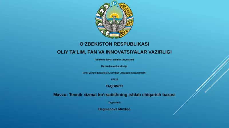 Texnik xizmat koʻrsatishning ishlab chiqarish bazasi
