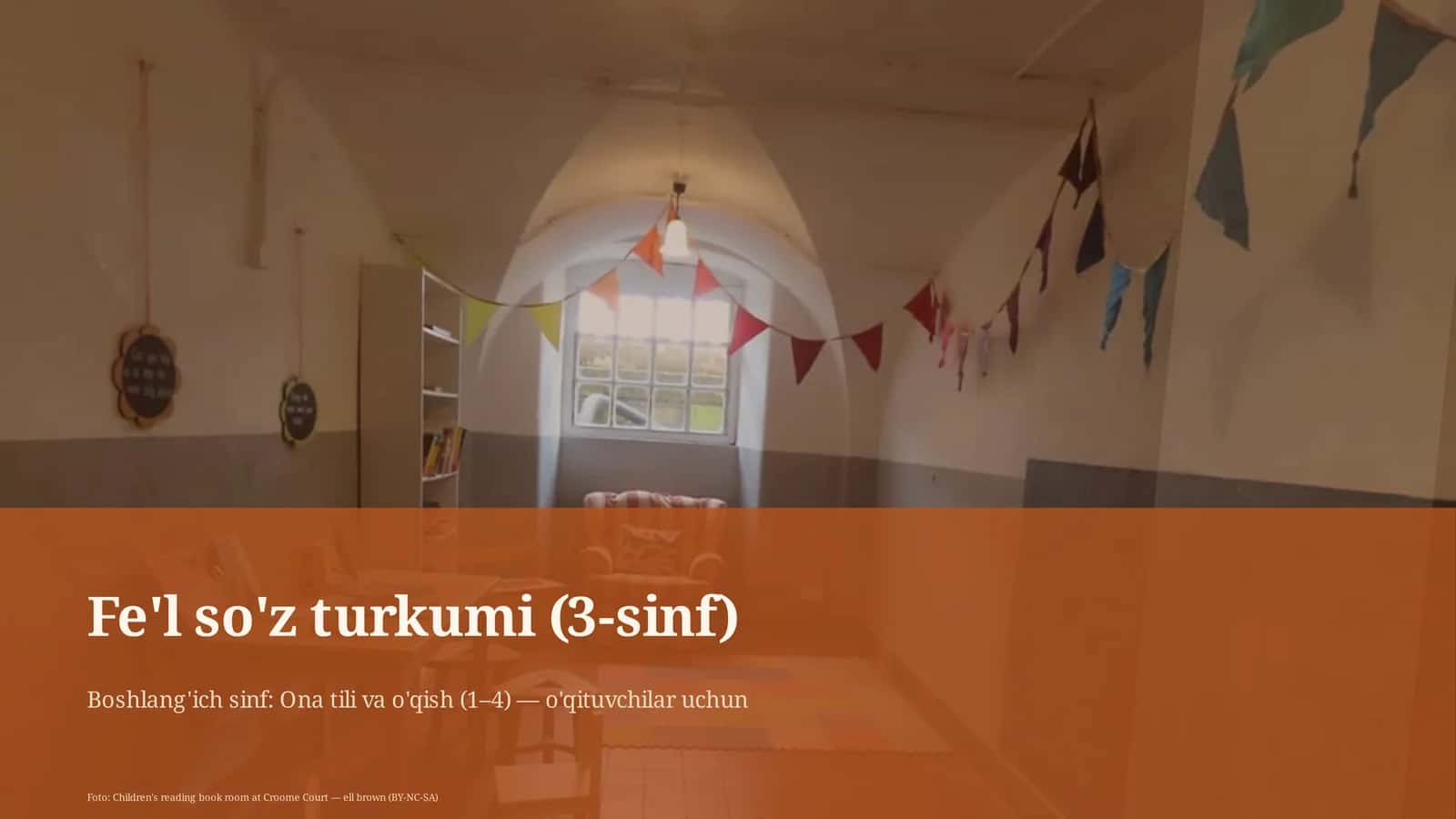 Fe'l so'z turkumi (3-sinf)