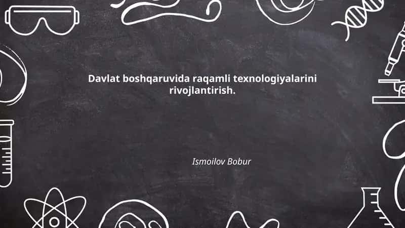 Davlat boshqaruvida raqamli transformatsiya strategiyasi