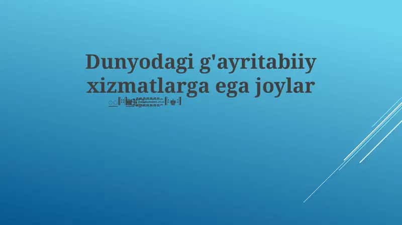 Yer osti moʻjizalari