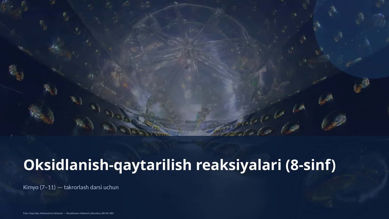 Oksidlanish-qaytarilish reaksiyalari (8-sinf)