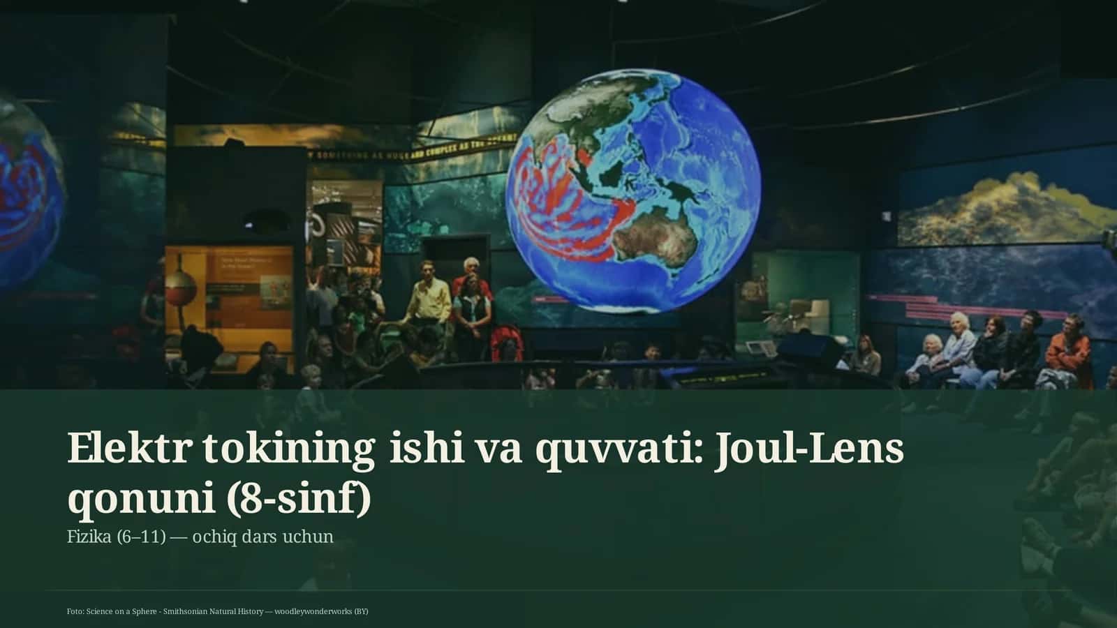 Elektr tokining ishi va quvvati: Joul-Lens qonuni (8-sinf)