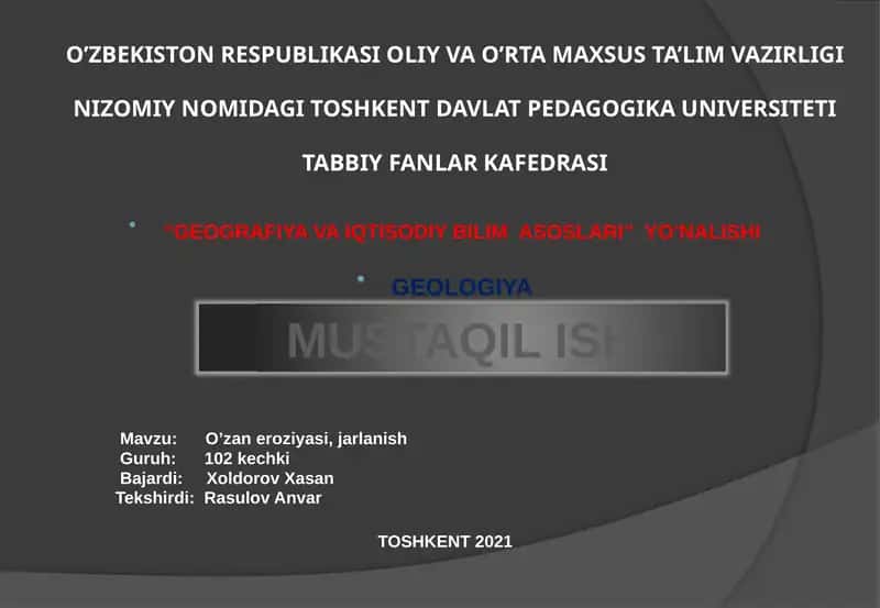 GEOLOGIYA