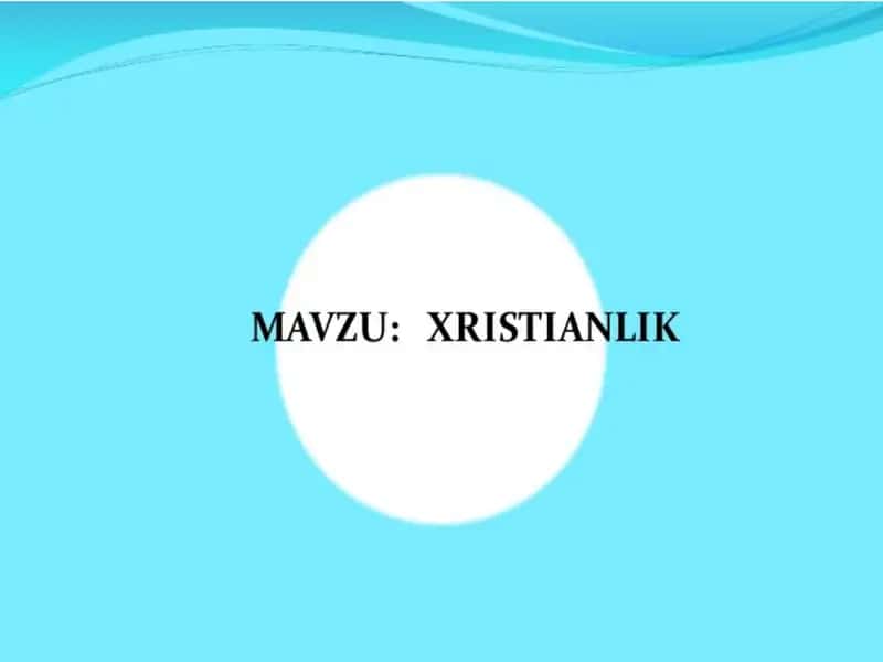 Xristianlik tari 'osimlari