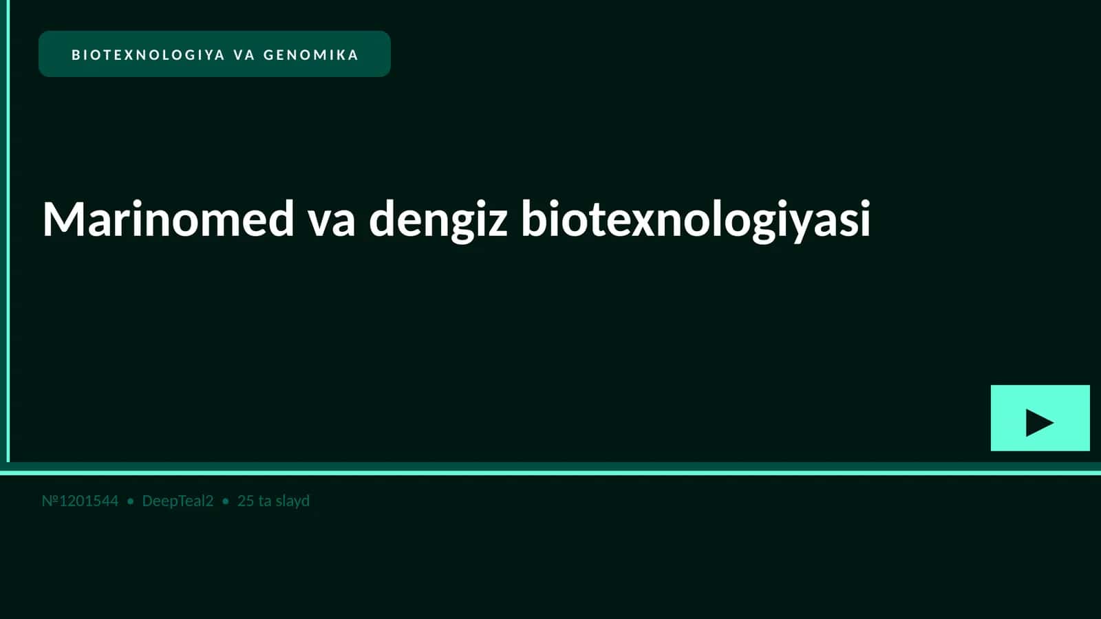 Marinomed va dengiz biotexnologiyasi