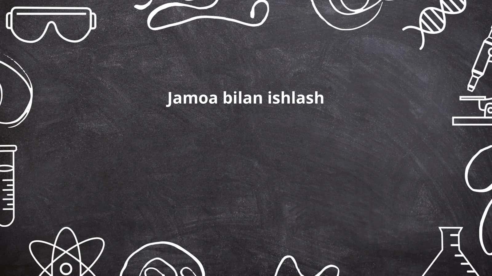 Jamoa bilan ishlash