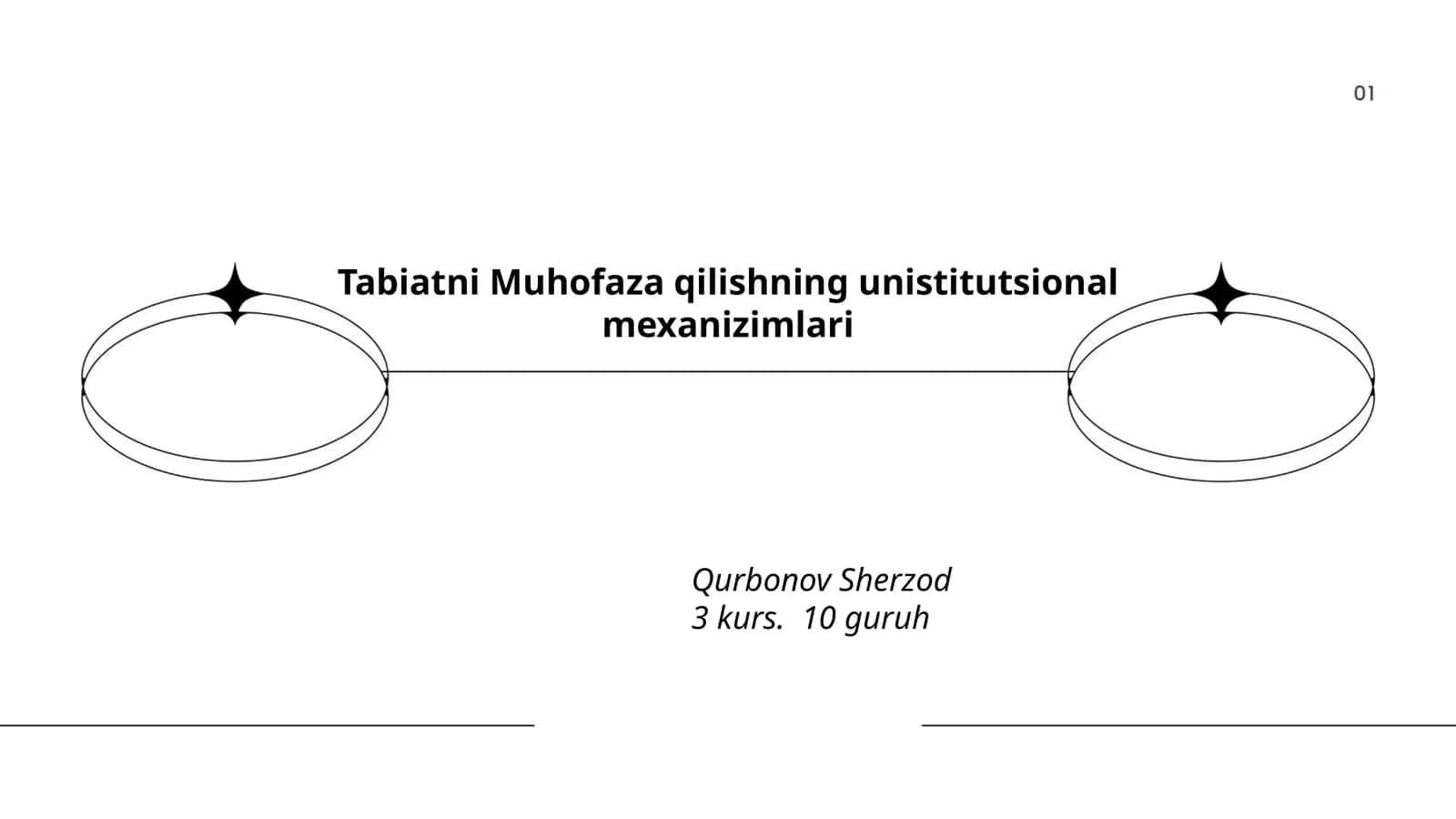 Tabiatni Muhofaza qilishning unistitutsional mexanizimlari