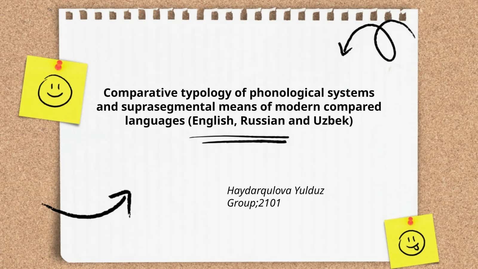 Comparative typology of phonological systems and suprasegmental means