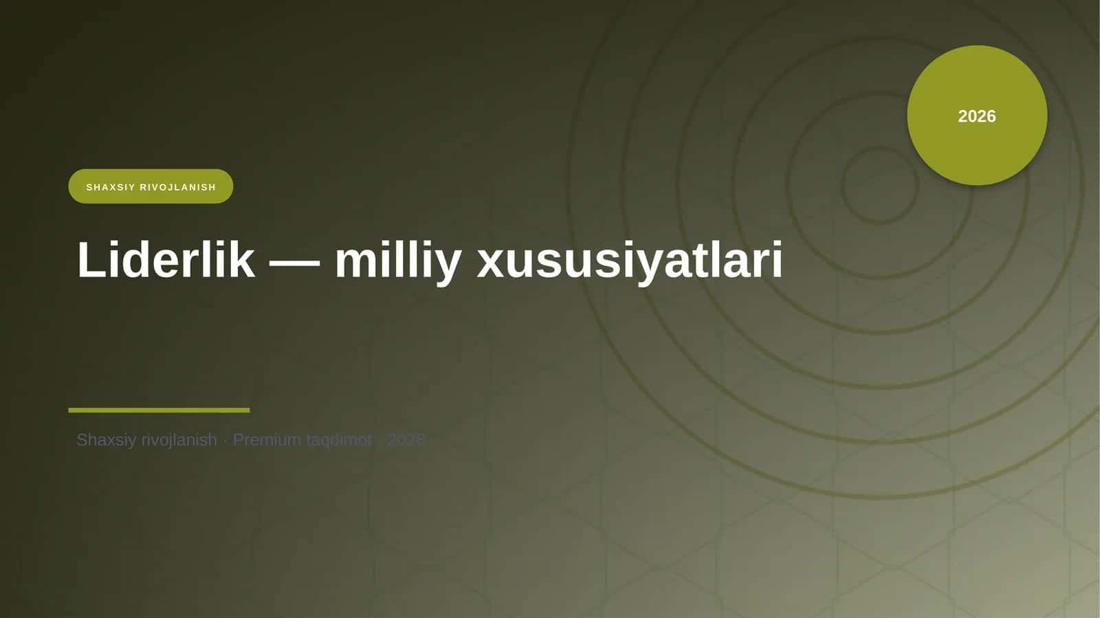 Liderlik — milliy xususiyatlari