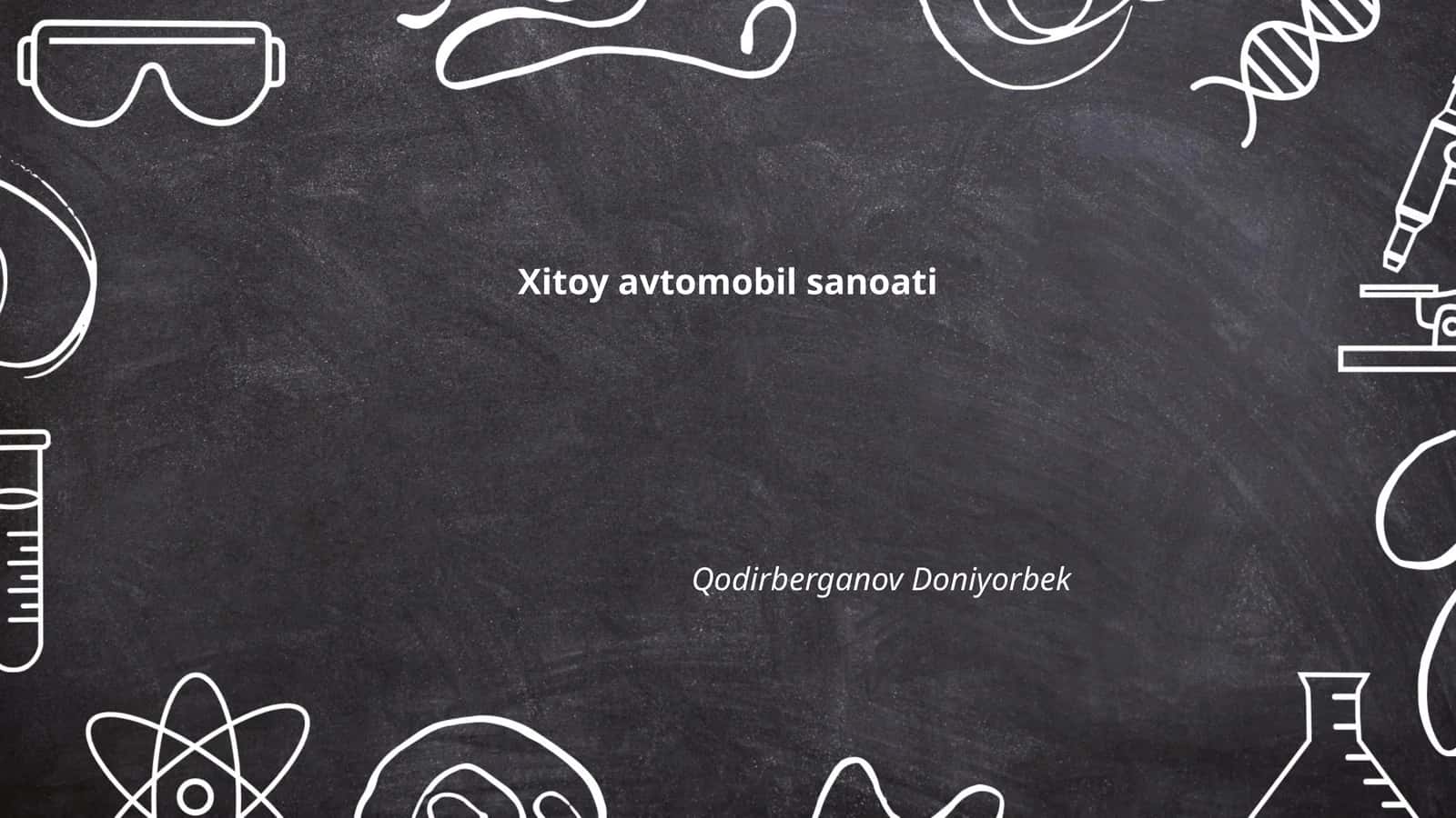 Xitoy avtomobil sanoati