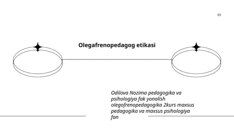 Olegafrenopedagog etikasi
