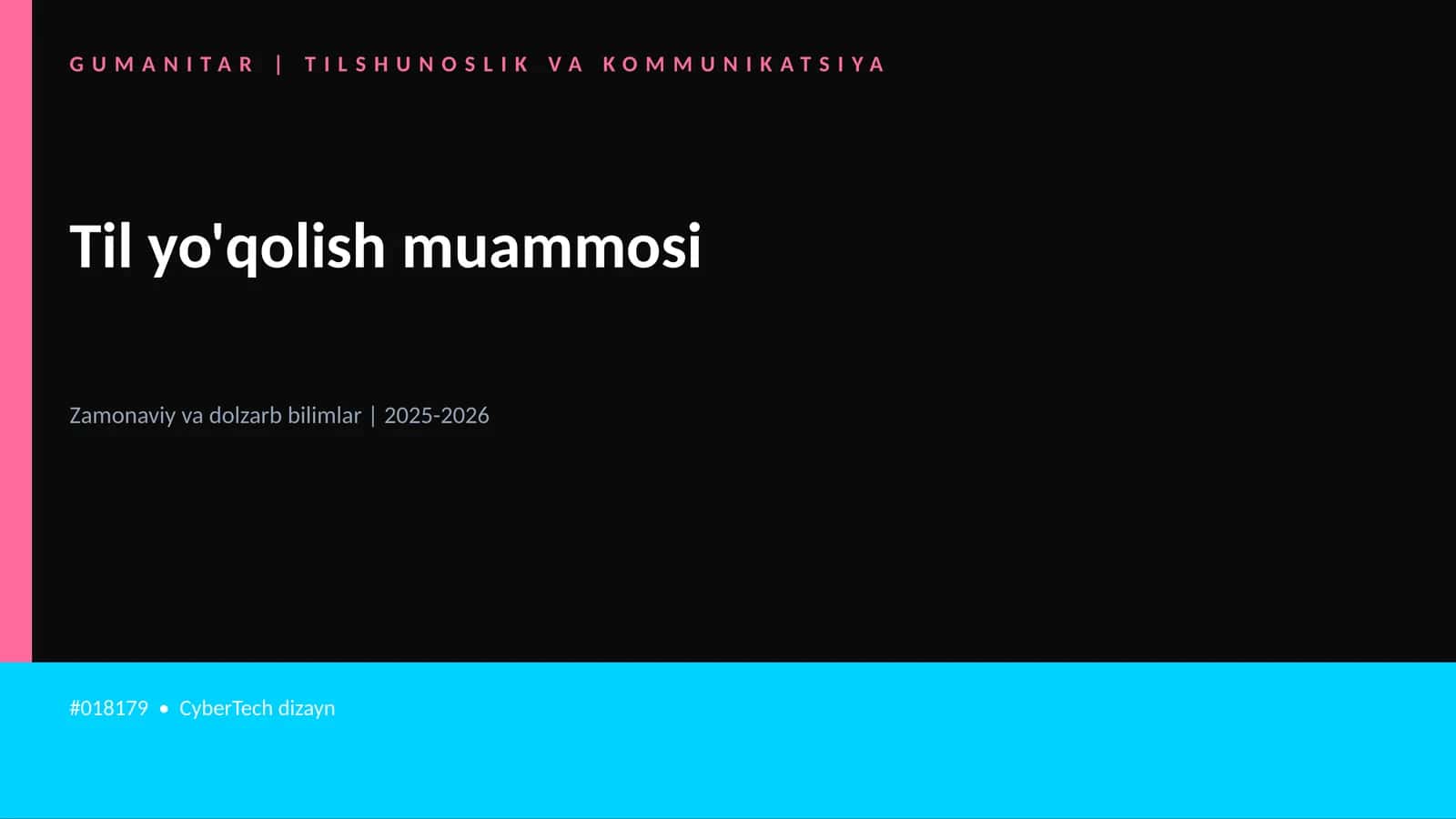 Til yo'qolish muammosi