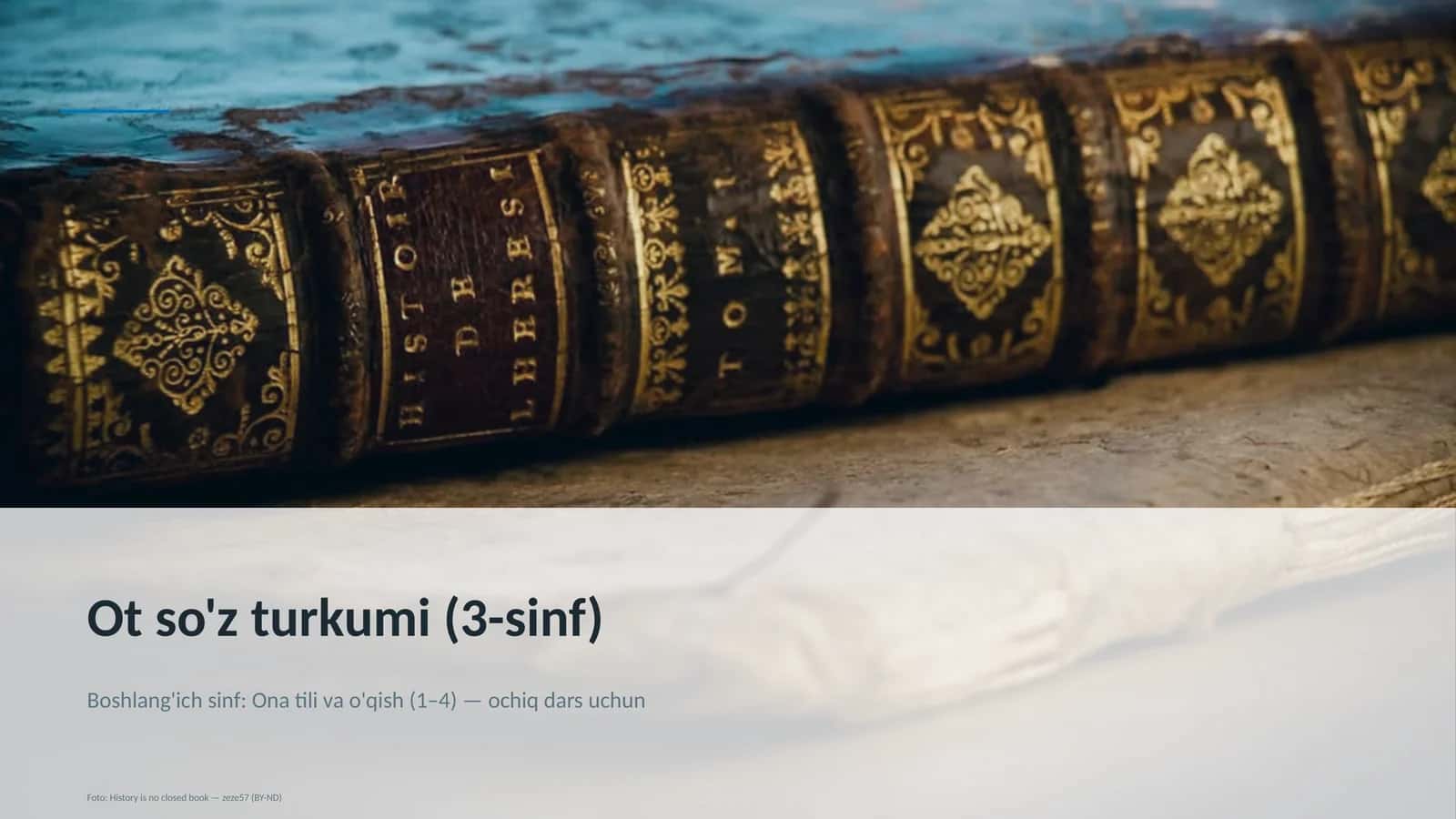 Ot so'z turkumi (3-sinf)