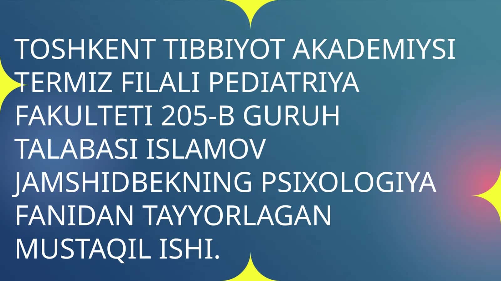 Sharq Mutaofakkirlarining Psixologik Qarashlari