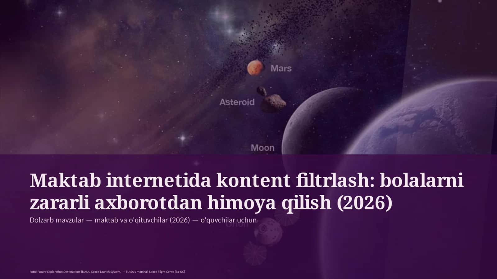 Maktab internetida kontent filtrlash: bolalarni zararli axborotdan himoya qilish