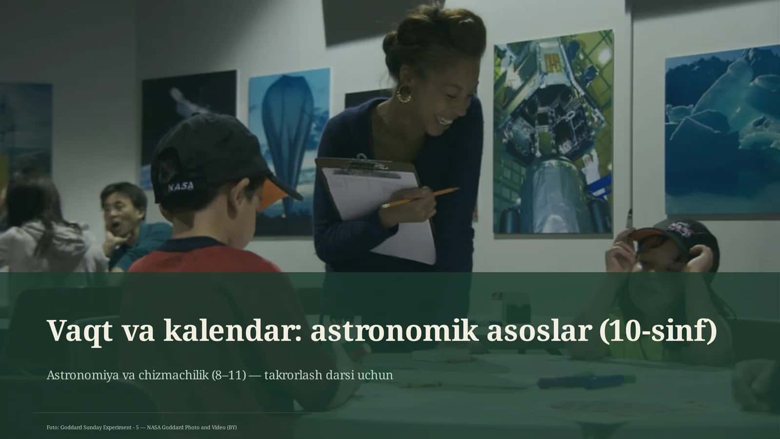 Vaqt va kalendar: astronomik asoslar (10-sinf)