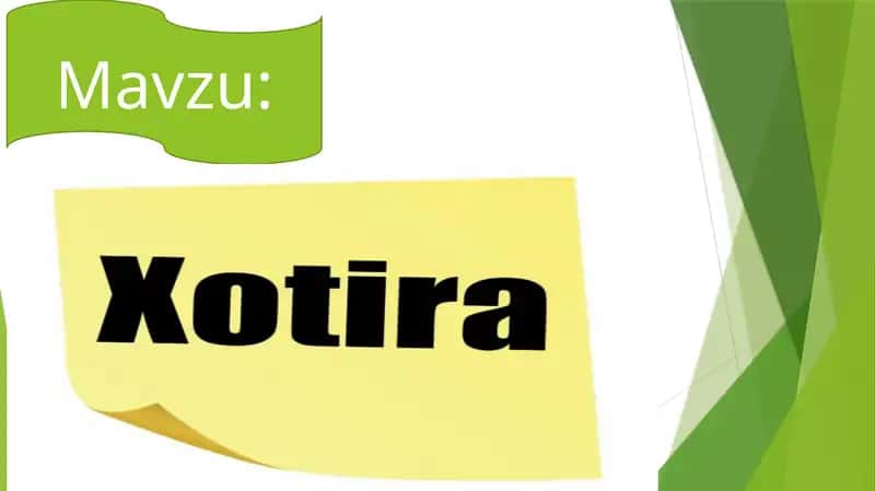 Xotira haqida tushuncha va uning nervfiziologik asoslari