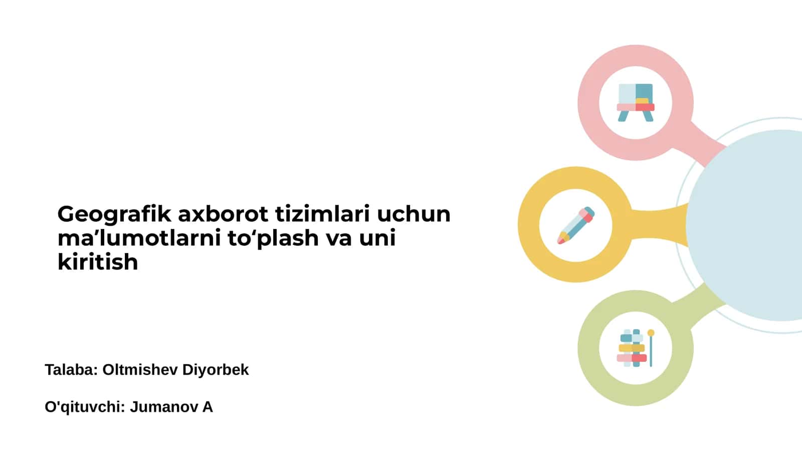 Geografik axborot tizimlari: Ma'lumotlarni to'plash asoslari