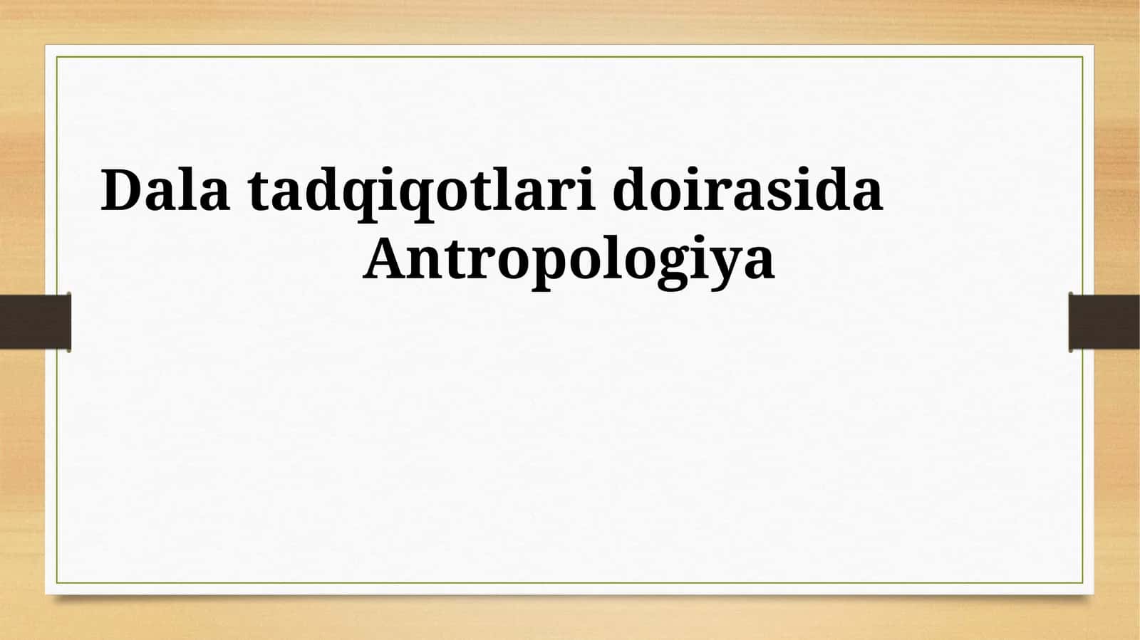 Antropologiya