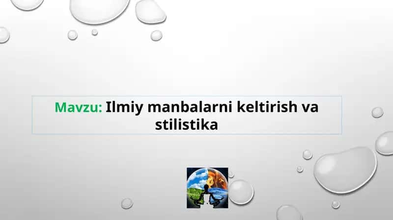 Ilmiy manbalarni keltirish va stilistika