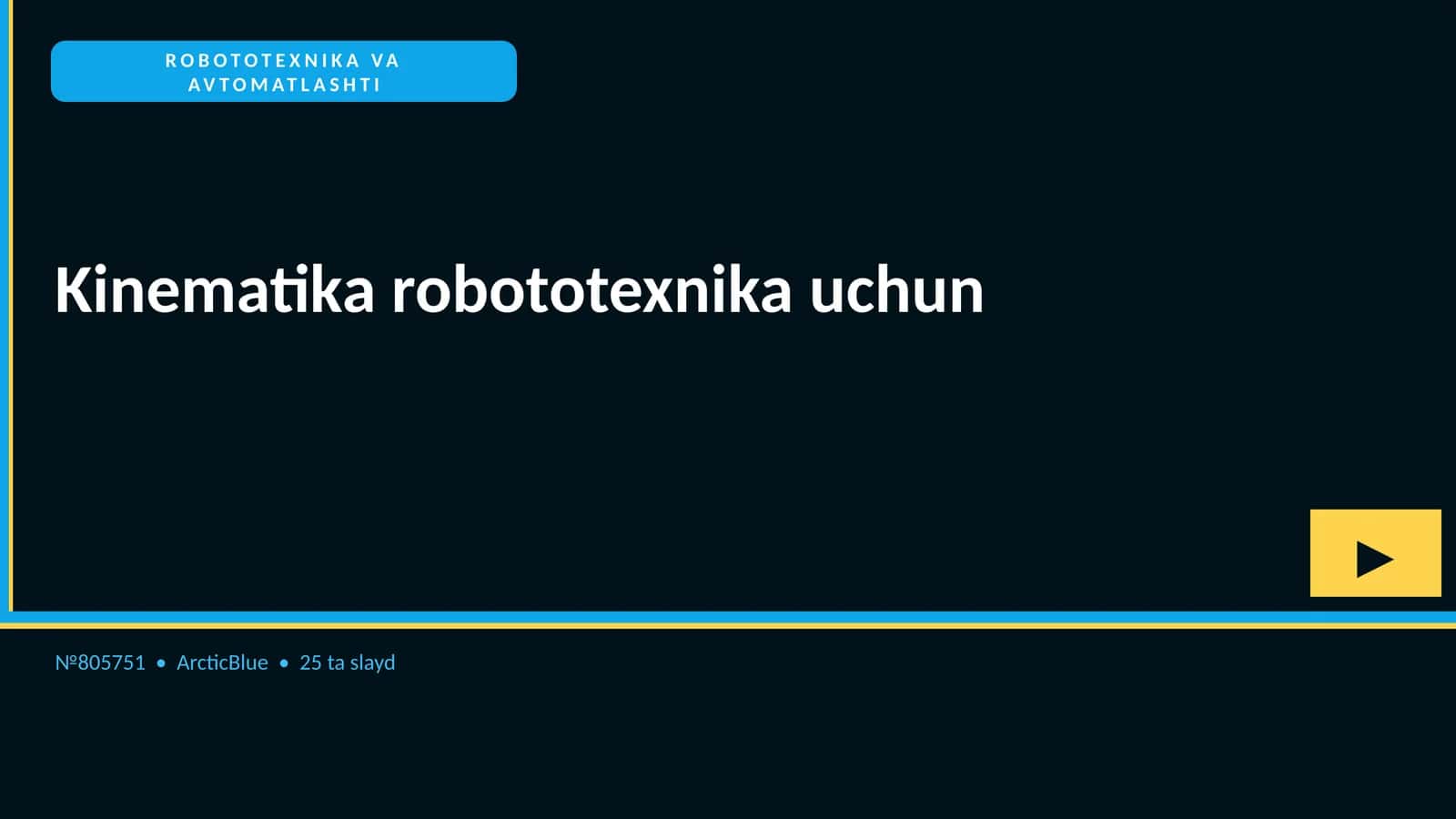 Kinematika robototexnika uchun