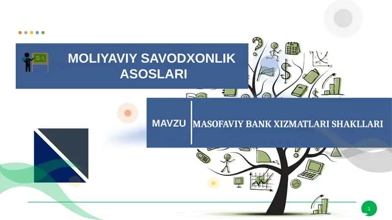 MASOFAVIY BANK XIZMATLARI SHAKLLARI