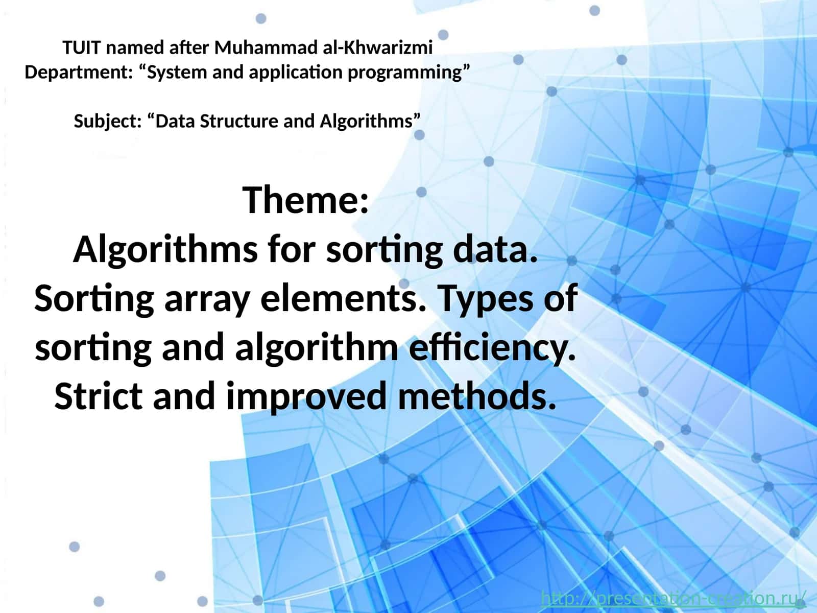 Sorting Algorithms