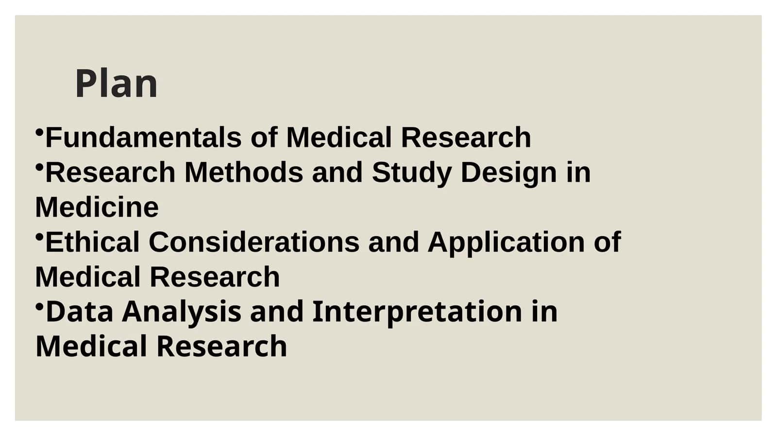 Conducting researb in medicine