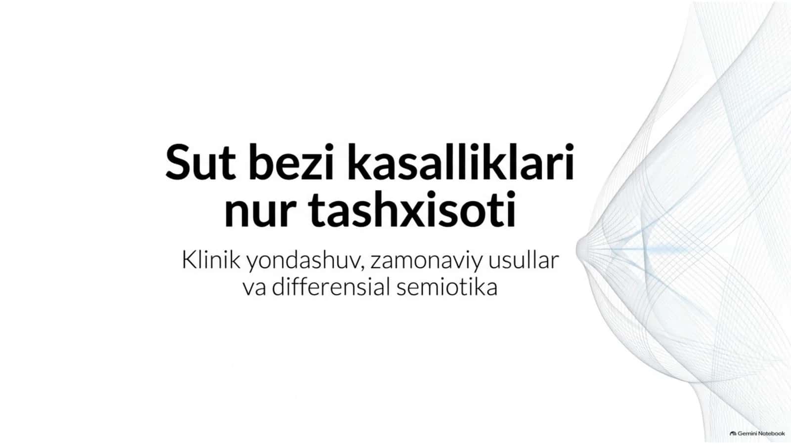 Sut bezi kasalliklari nur tashxisoti — zamonaviy diagnostika