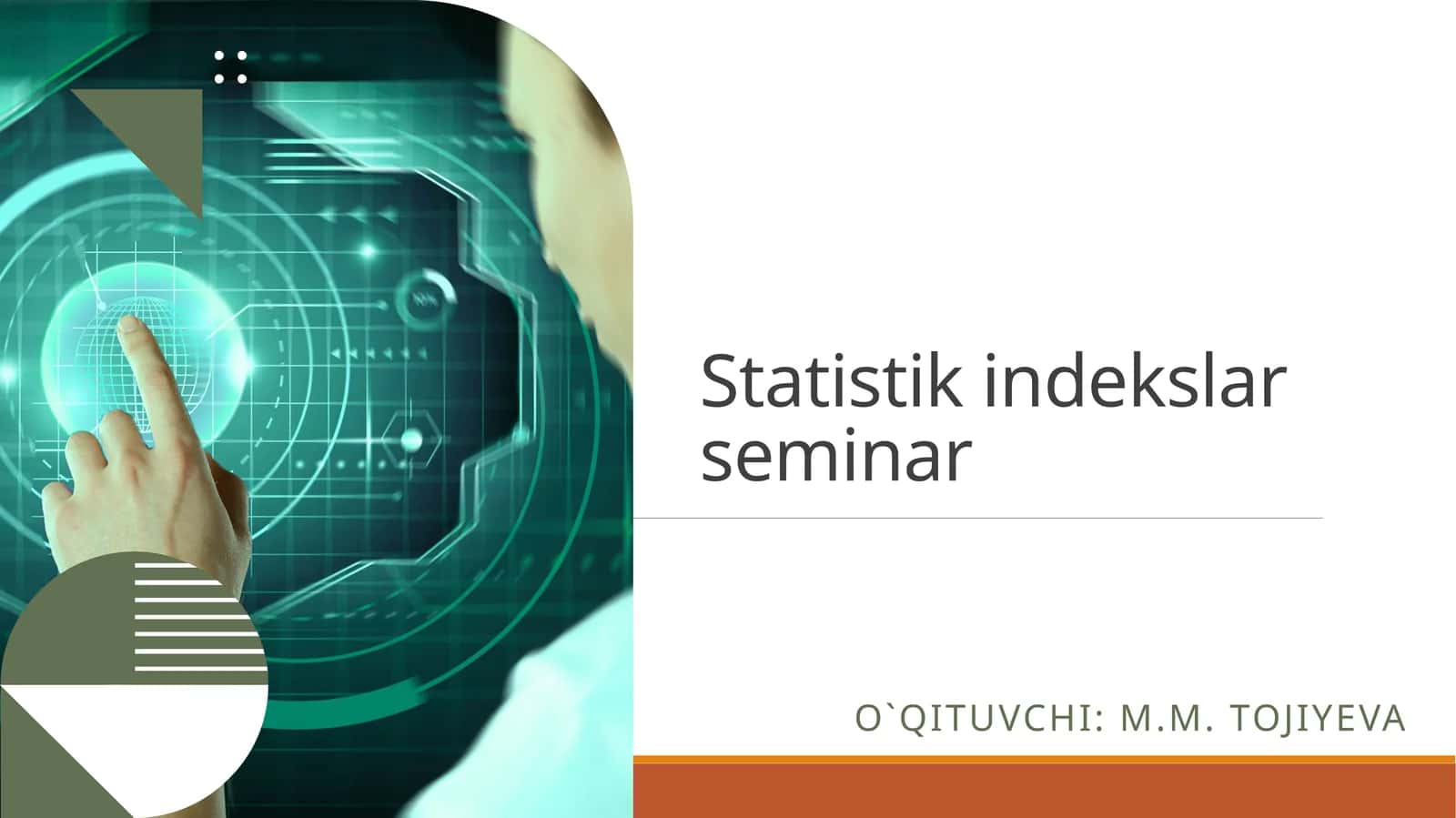 Statistik indekslar seminar