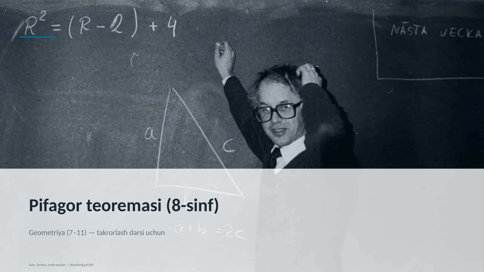 Pifagor teoremasi (8-sinf)