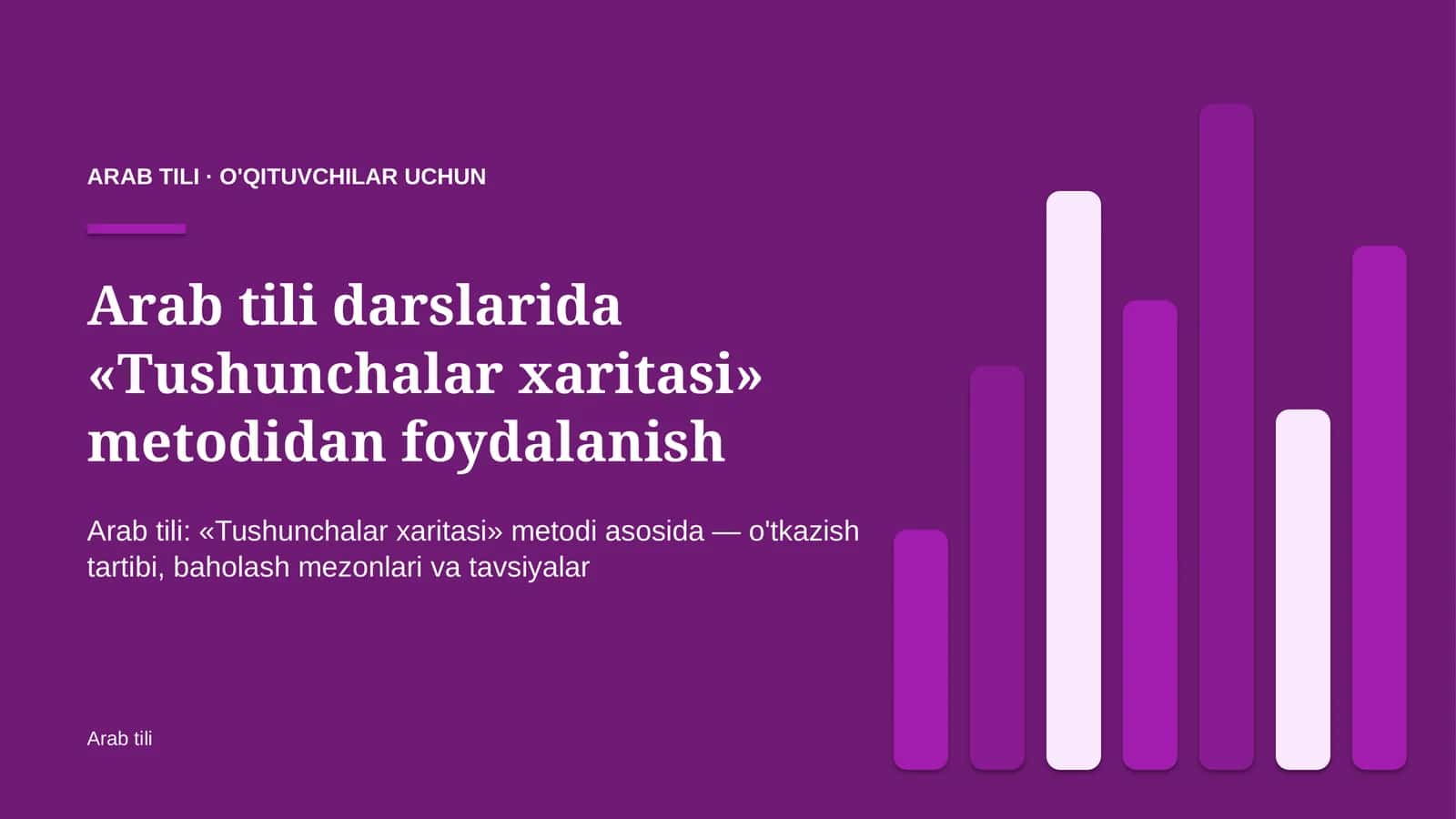 arab tili darslarida tushunchalar xaritasi metodidan foydalanish 2302