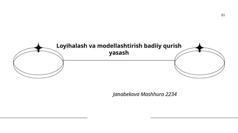 Loyihalash va modellashtirish badiiy qurish yasash
