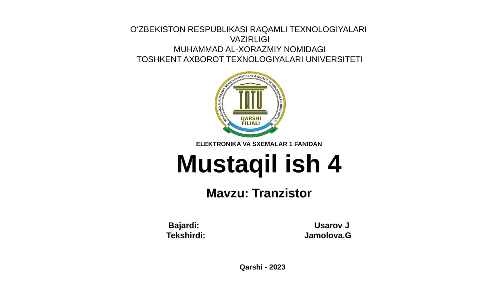 Tranzistor