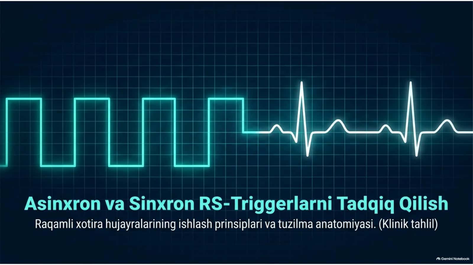 Asinxron va Sinxron RS-Triggerlarni Tadqiq Qilish Raqamli xotira hujayralarining ishlash prinsiplari va tuzilma anatomiyasi. (Klinik tahlil)