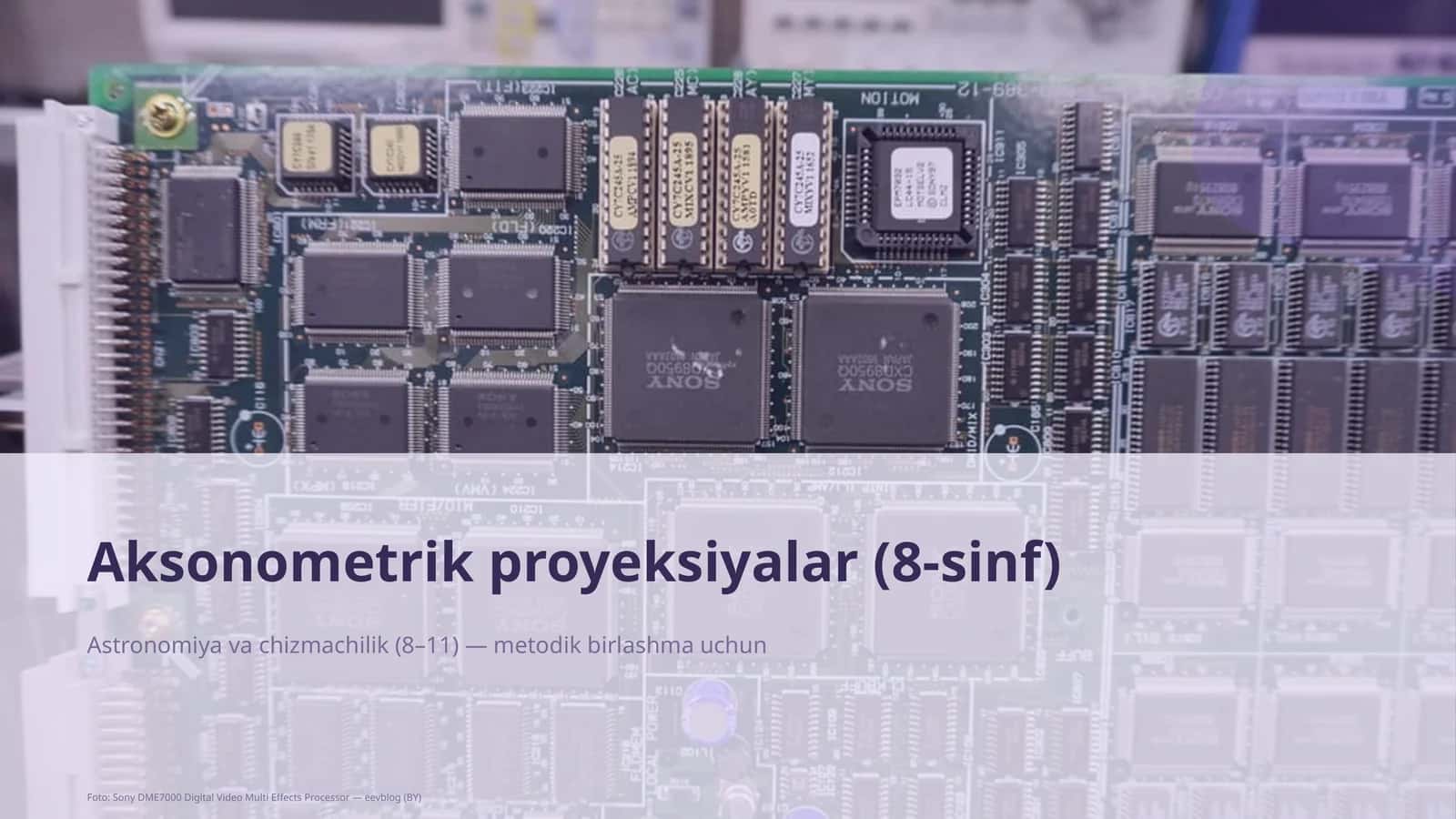 Aksonometrik proyeksiyalar (8-sinf)