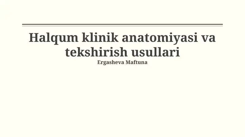 Orofaringoskopiya