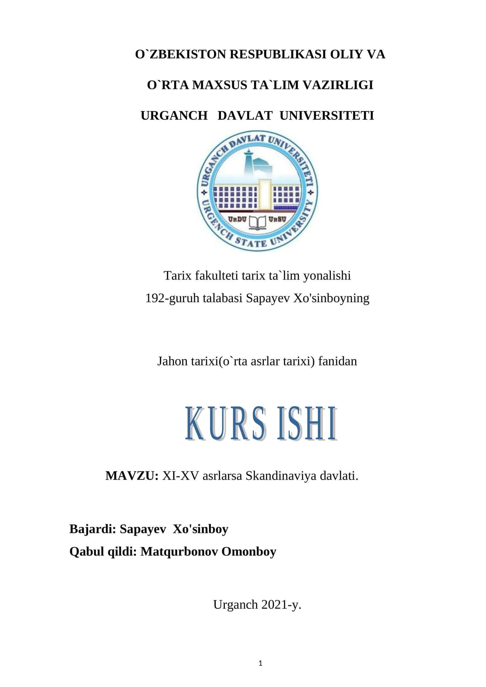 XI-XV asrlarda Skandinaviya davlati