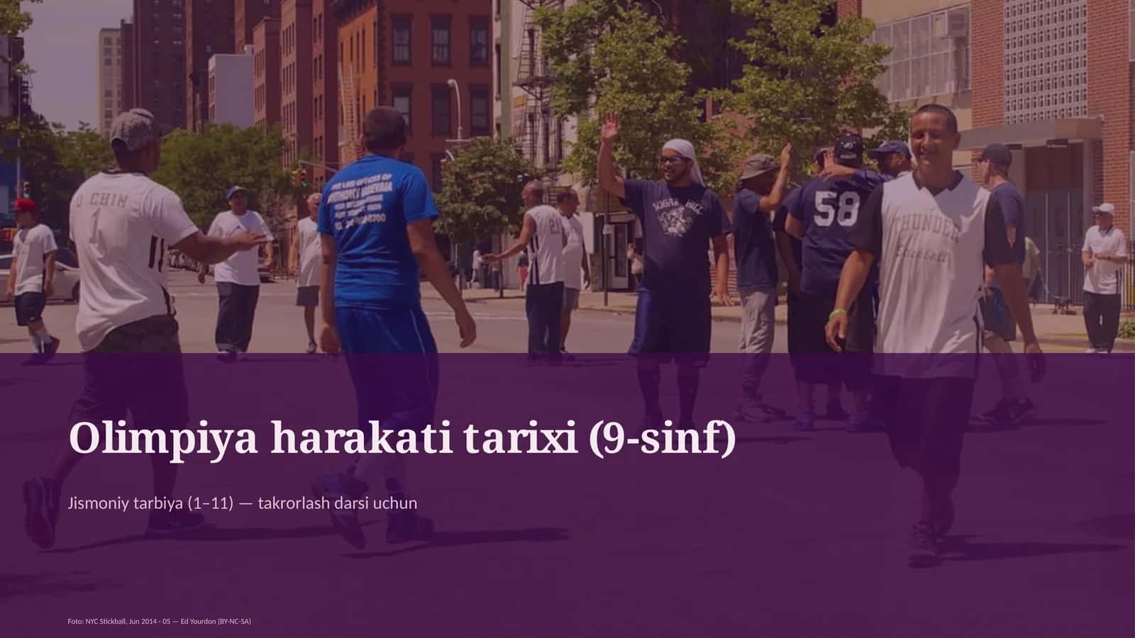 Jismoniy tarbiya (1–11) — takrorlash darsi uchun