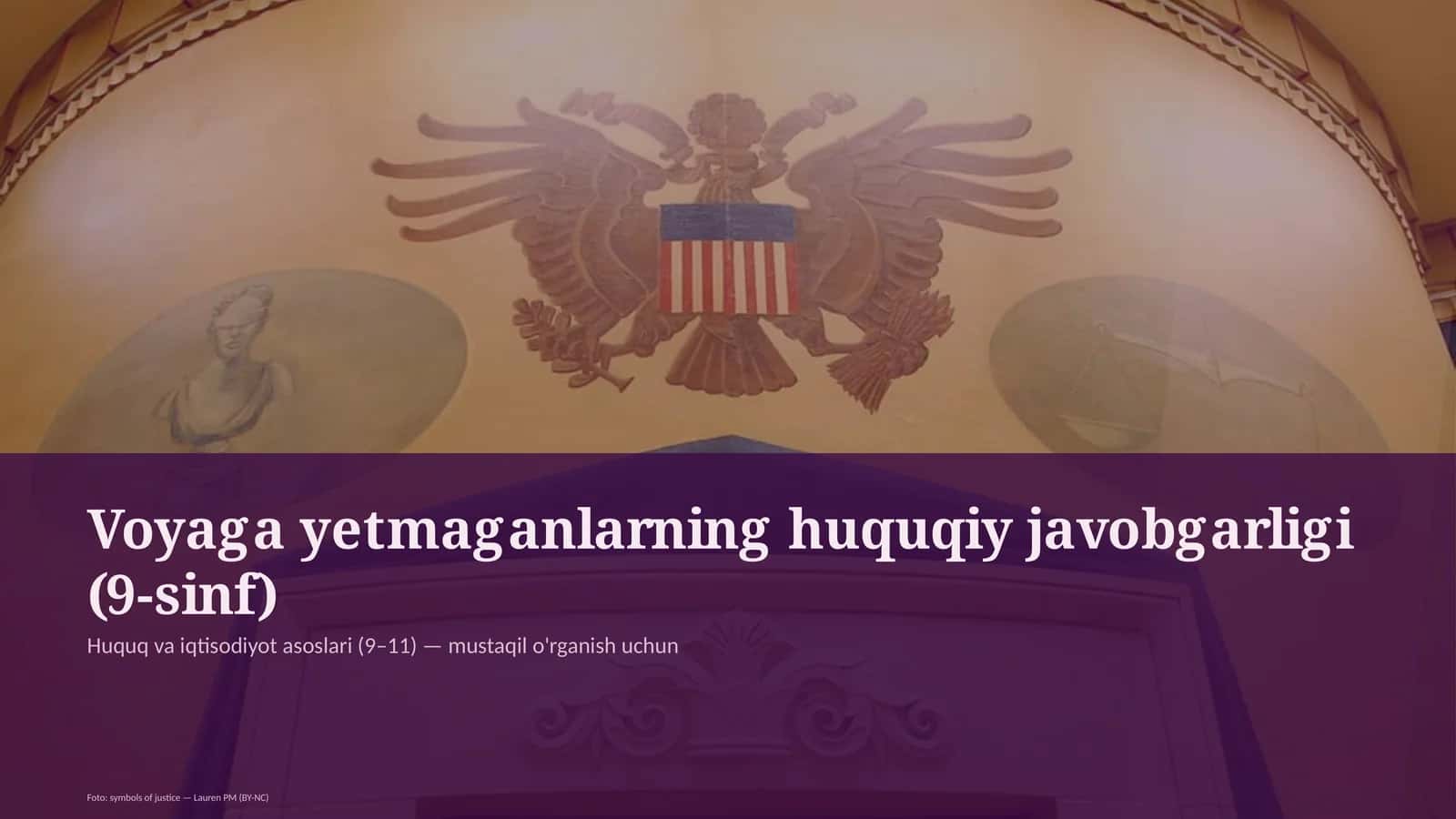 Huquq va iqtisodiyot asoslari (9–11)
