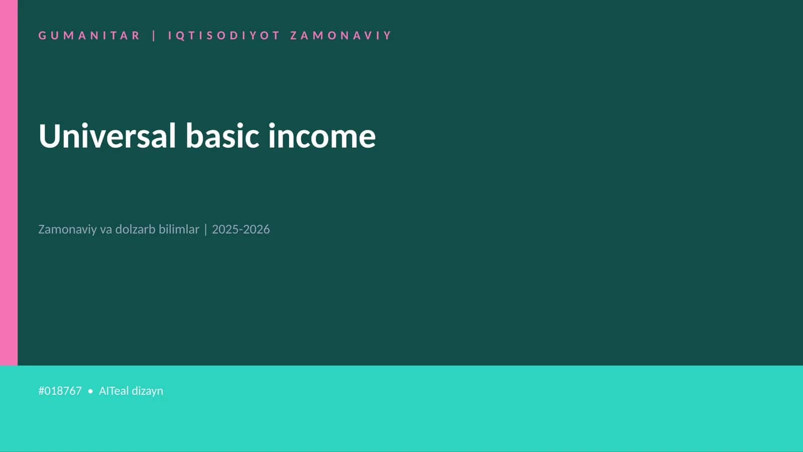 Universal basic income