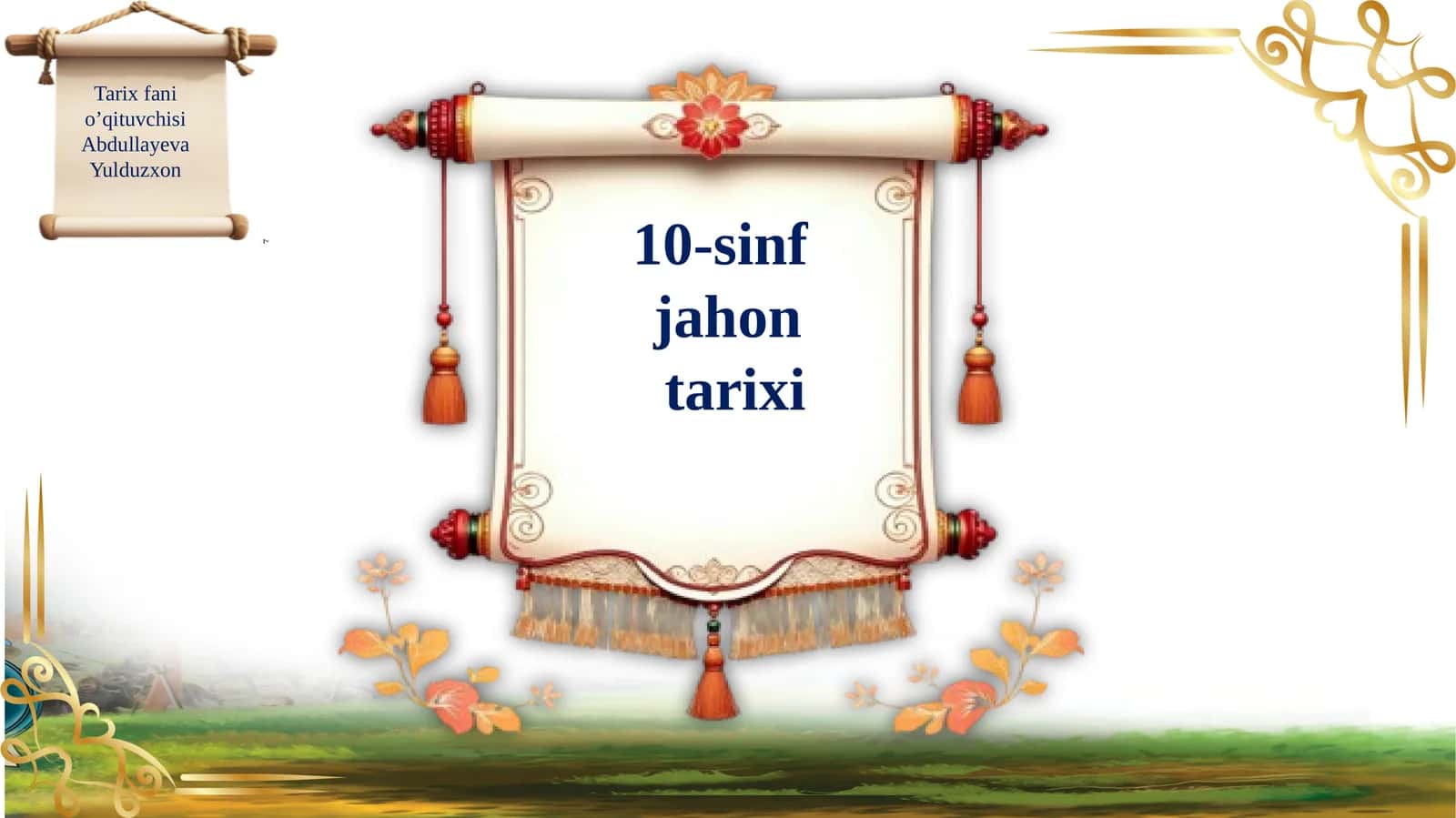 10-sinf jahon tarixi