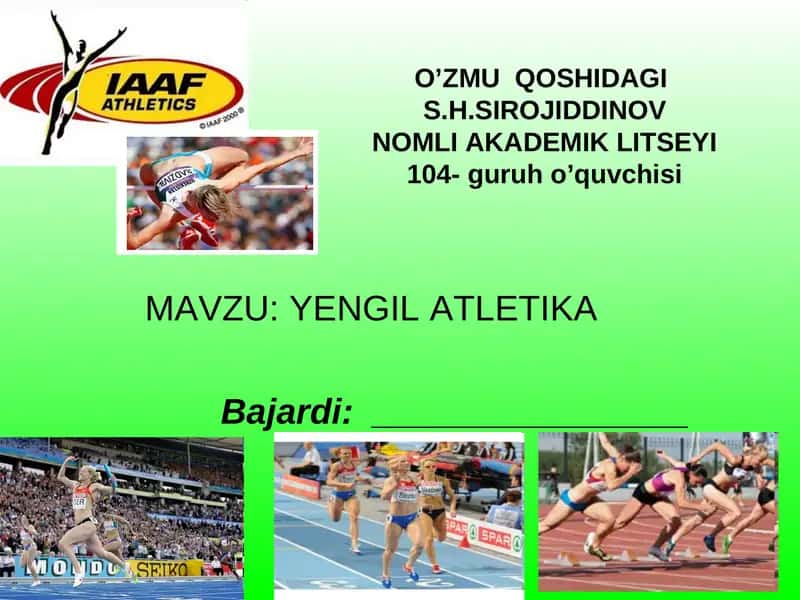 YENGIL ATLETIKA