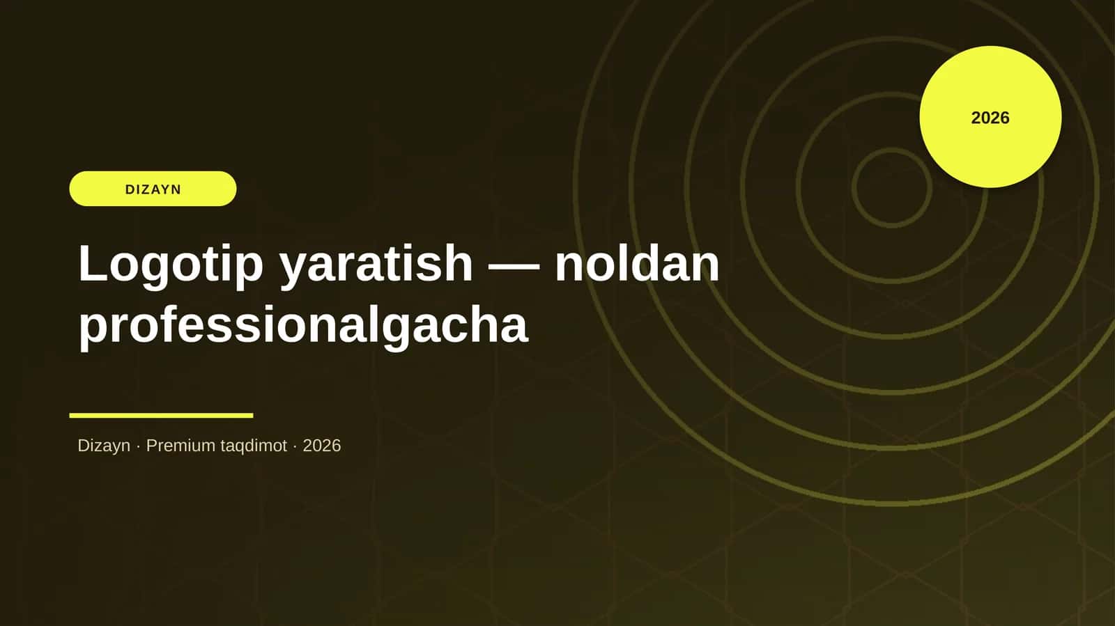 Logotip yaratish — noldan professionalgacha