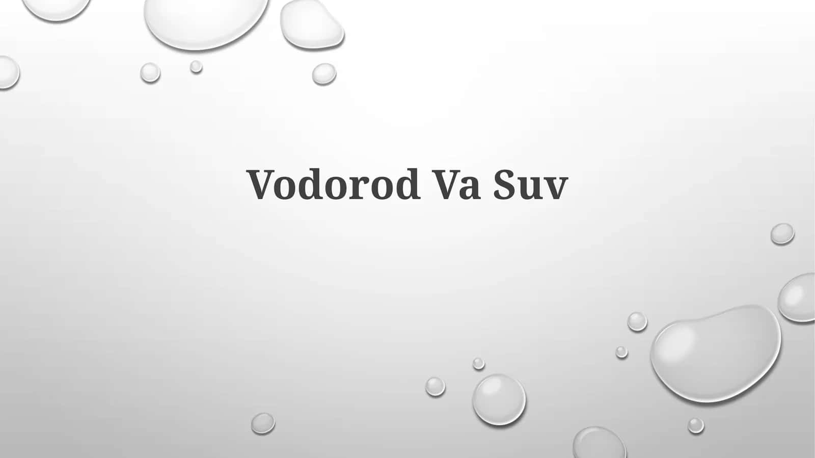VodorodVaSuv