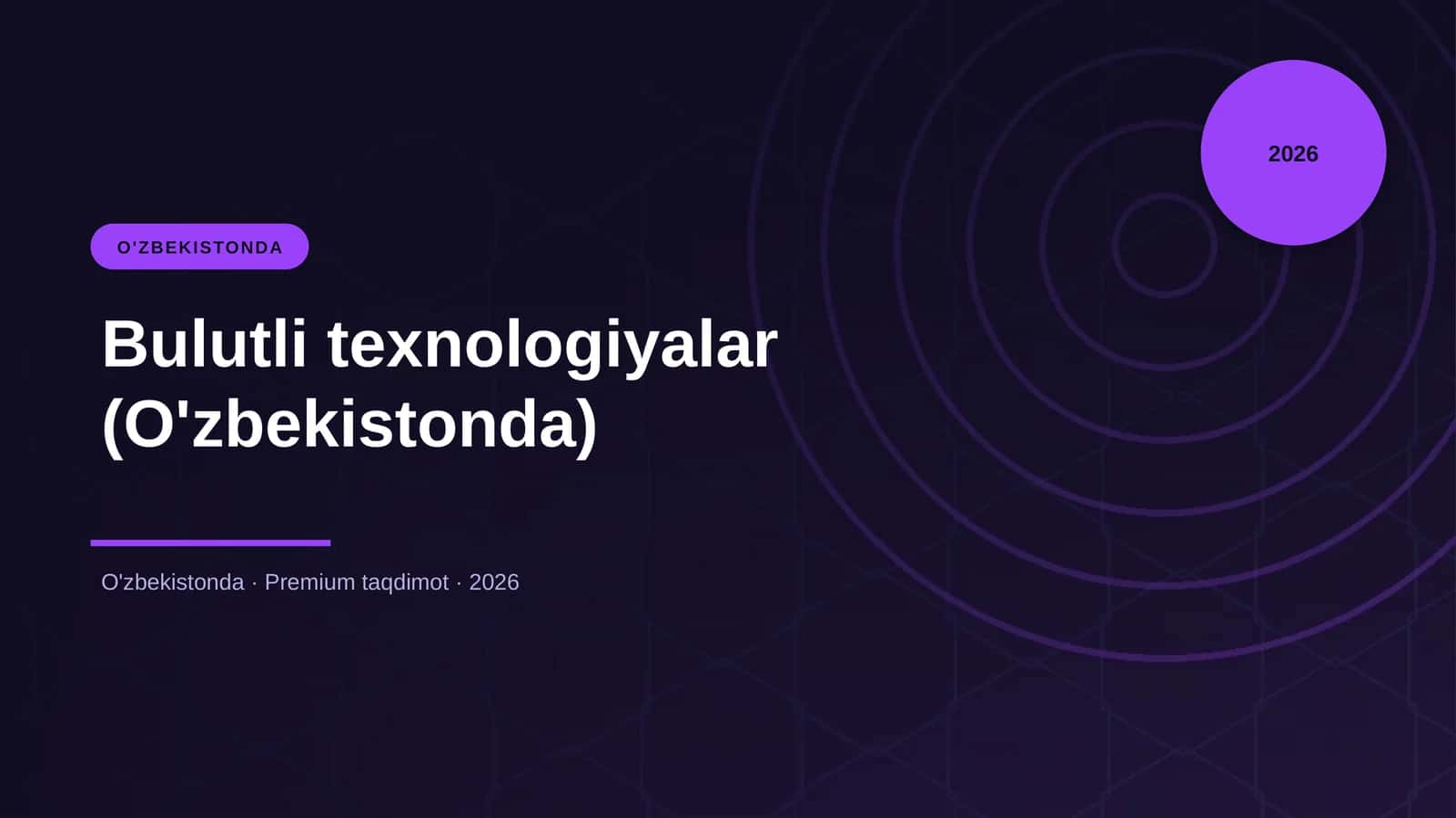 Bulutli texnologiyalar (O'zbekistonda)